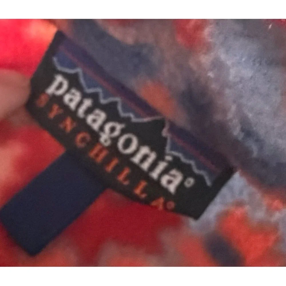 Vintage Patagonia Synchilla Fleece Youth 8 Floral 1/4 Zip Pullover Jacket